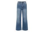 Regular-fit-Jeans KAFFE "Jeans KAmeadow", Damen, Gr. 28, Länge 34, blau (medium blau denim), Obermaterial: 75% Baumwolle CO. 13% Viskose CV. 10% Polyester PES. 2% Elasthan EL., Jeans