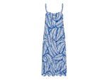 Badekleid KAFFE "Accessoires KAdahlia", Damen, Gr. XXL, N-Gr, schwarz (blau, chalk palm leafs), Obermaterial: 76% Viskose CV. 24% Polyester PES., Badeanzüge