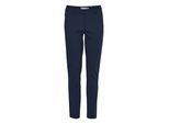 Stoffhose FRANSA "Hose FRLANO", Damen, Gr. 38, N-Gr, blau (schwarz peacoat), Obermaterial: 66% Viskose CV. 30% Polyamid PA. 4% Elasthan EL., Hosen Stoffhose