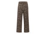 Regular-fit-Jeans KAFFE "Jeans KAleondra", Damen, Gr. 38, N-Gr, beige (feather gray, schwarz animal), Obermaterial: 98% Baumwolle CO. 2% Elasthan EL., Jeans