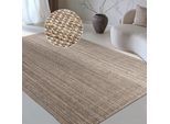 Teppich OTTO HOME "Avot Juteteppich", braun (graubraun), B:160cm H:10mm L:230cm, Jute, Teppiche, Teppich, 100% Jutefaser, Läufer, Esszimmer, Wohnzimmer, Skandi