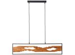 LED-Hängeleuchte Chaumont Braun/Schwarz max. 17 Watt