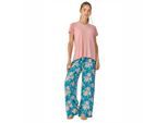 Damen Sommer-Pyjama mit fließenden langen Hosen JJB34