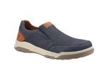 Hush Puppies Leren herenschoenen Fletcher (Marine/Tan)