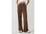 Brede Leg Textuur Gebreide Broek