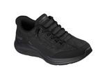 Skechers Contour Foam Gezellige Pasvorm Textiel Dames Zwarte Standaard Trainers