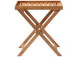 Tabletttisch Tray Table Holz 60/40/65 cm
