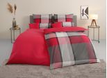 Bettwäsche TOM TAILOR HOME "Lenny in Gr. 135x200 oder 155x220 cm", rot (rot, grau), B/L: 135cm x 200cm, 1 Stk., 1 Stk., Renforcé, B/L: 80cm x 40cm, 3, Renforcé, Obermaterial: 100% Baumwolle, Bettwäsche, Bettwäsche, mit GRATIS-Zugabe: Kissenhülle 1tlg., in Biber und Renforcé erhältlich
