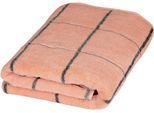 Duschtuch ROSS "Überkaro 9032", orange (peach pink), B:75cm L:140cm, Frottier, Baumwolle, Handtücher, 100% Baumwolle, kariert, in modischen Karo Farben