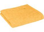 Handtücher ROSS "Vita 4004", gelb (sonnengelb), B:50cm L:100cm, Frottier, Obermaterial: 100% Baumwolle, Handtücher, Bestickung ROSS-Emblem