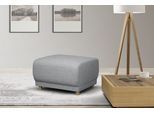 Polsterhocker HOME AFFAIRE "LEMPS mit Wellenunterfederung, Maße B/T/H: 70/63/45 cm", grau (hellgrau), B:70cm H:45cm T:63cm, 100% Polyester, Hocker, Polsterhocker, passend zur Serie, in hochwertiger Verarbeitung