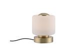 Tischleuchte PAUL NEUHAUS "BOTA", gold (messingfarben matt), Leuchten, 1, Ø 12cm H: 15cm, 1 Stk., Tischleuchte, LED, dimmbar über Touchdimmer, H:15cm Ø:12cm