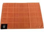 Duschmatte ROSS "Duschvorleger", orange (nectarin), H:10mm, Baumwolle, Badematten, Duschmatte, besonders weich, Badezimmerteppich, uni