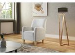 Sessel HOME AFFAIRE "Viva", beige, B:74cm H:93cm T:81cm, 100% Polyester, Sessel, Sessel, mit Federkern, mit Buchefüßen