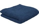 Handtücher ROSS "Vita 4004", blau (denim), B:50cm L:100cm, Frottier, Obermaterial: 100% Baumwolle, Handtücher, Handtücher, Bestickung ROSS-Emblem
