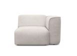 Sessel OTTO HOME "Sofa-Eckelement, Maße B/T/H: 109/97/46 cm", beige (creme), B:109cm H:70cm T:97cm, Struktur fein (100% Polyester);Samtoptik (100% Polyester);Samtcord (92% Polyester, 8% Polyamid), Sessel, Sessel, als Modul oder separat verwendbar, für individuelle Zusammenstellung
