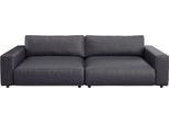 Big-Sofa MUSTERRING "LUCIA Mega Sofa, hoher Sitzkomfort, Breite 252cm, Kontrastnaht", braun (braun bax), B:252cm H:81cm T:124cm, Flachgewebe FLORIS (100% Polyester);Flachgewebe VALMONT (60% Baumwolle/ 40% Leinen);Microfaser CRONA (100% Polyester), Sofas, Big-Sofa, in vielen Qualitäten und 4 unterschiedlichen Nähten, 2,5-Sitzer