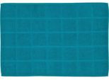 Duschmatte ROSS "Duschvorleger", blau (petrol), H:10mm, Baumwolle, Badematten, Duschmatte, besonders weich, Badezimmerteppich, uni