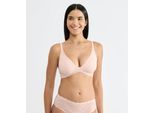 Bügelloser BH SLOGGI "ZERO Feel Bliss THE UP", Damen, Gr. L, N-Gr, puff pink, Spitze, Obermaterial: 76% Polyamid, 24% Elasthan, BHs, Spitzenoptik, Lift-Up Effekt, mit herausnehmbaren atmungsaktiven Pads