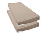 Spannbettlaken OTTO HOME "Desner", beige, B:90cm L:200cm, Microfaser, Obermaterial: 100% Polyester, Bettlaken, Spannbettlaken, Mikrofaser, für Matratzen bis 20cm Höhe, 100% Polyester, Bettlaken