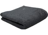 Handtücher ROSS "Vita 4004", grau (graphit), B:50cm L:100cm, Frottier, Obermaterial: 100% Baumwolle, Handtücher, Handtücher, Bestickung ROSS-Emblem