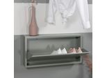 Schuhschrank SPINDER DESIGN "Billi", grün, B:75cm H:37,5cm T:12,5cm, Metall, Schränke, Schuhschrank, Metall, Breite 75 cm