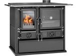 Festbrennstoffherd "»Cook Premium« Pure Black, Aufstellort in deinem Zuhause", schwarz, Kaminöfen, Festbrennstoffherd, Küchenofen, Ofenherd zum Heizen, Kochen & Backen