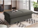 Hocker SIT & MORE "Cabrio, B: 133 cm", grau (anthrazit), B:133cm H:48cm T:72cm, 100% Polyester, Hocker, Hocker, individuell zu kombinieren, Federkern