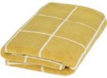 Duschtuch ROSS "Überkaro 9032", gelb (senf), B:75cm L:140cm, Frottier, Baumwolle, Handtücher, Duschtuch, 100% Baumwolle, kariert, in modischen Karo Farben