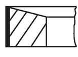 MAHLE Kolbenringsatz 039rs101020n0 für Peugeot