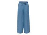 Stoffhose KAFFE "Casual Hose KAjade", Damen, Gr. 46, N-Gr, blau (medium blau chambray), Obermaterial: 100% Baumwolle CO., Hosen Stoffhose
