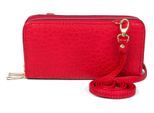 Umhängetasche STYLEBREAKER "2 in 1 Umhängetasche - Geldbörse", Mädchen, Gr. B/H/T: 10cm x 19cm x 4,5cm Einheitsgröße, rot, 100% Polyurethan PU. Futter: 100% Polyester PES., Taschen Umhängetasche