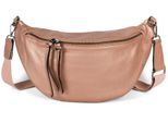 Umhängetasche STYLEBREAKER "Halbmond Crossbody Bag Uni", Mädchen, Gr. B/H/T: 34cm x 17cm x 10cm Einheitsgröße, gold (rosegold), 100% Polyurethan PU. Futter: 80% Nylon NY. 20% Baumwolle CO., unifarben, Taschen Umhängetasche