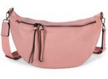 Umhängetasche STYLEBREAKER "Halbmond Crossbody Bag Uni", Mädchen, Gr. B/H/T: 34cm x 17cm x 10cm Einheitsgröße, rosa (altrose), 100% Polyurethan PU. Futter: 80% Nylon NY. 20% Baumwolle CO., unifarben, Taschen Umhängetasche