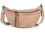 Umhängetasche STYLEBREAKER "Halbmond Crossbody Bag Uni", Mädchen, Gr. B/H/T: 34cm x 17cm x 10cm Einheitsgröße, grau (schlamm), 100% Polyurethan PU. Futter: 80% Nylon NY. 20% Baumwolle CO., unifarben, Taschen Umhängetasche