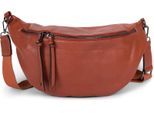 Umhängetasche STYLEBREAKER "Halbmond Crossbody Bag Uni", Mädchen, Gr. B/H/T: 34cm x 17cm x 10cm Einheitsgröße, braun (cognac), 100% Polyurethan PU. Futter: 80% Nylon NY. 20% Baumwolle CO., unifarben, Taschen Umhängetasche