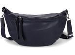Umhängetasche STYLEBREAKER "Halbmond Crossbody Bag Uni", Mädchen, Gr. B/H/T: 34cm x 17cm x 10cm Einheitsgröße, blau (midnight, blau), 100% Polyurethan PU. Futter: 80% Nylon NY. 20% Baumwolle CO., unifarben, Taschen Umhängetasche