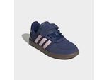 Sneaker ADIDAS SPORTSWEAR "BREAKNET SLEEK KINDER", Mädchen, Gr. 30, dunkelblau, clear pink, gum5, Leder, Synthetik, Schuhe Sneaker, für Kinder & Jugendliche