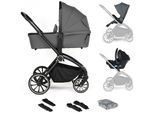 Kombi-Kinderwagen BABYGO "Harmony 3in1", Kinder, grau, Aluminium, Polyester, Kinderwagen, inkl. Babyschale mit Adaptern