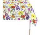 Tischdecke APELT "7001", bunt (multicolour), B:150cm L:250cm, Obermaterial: 75% Baumwolle, 25% Polyester, Tischdecken, Tischdecke, Sommerblumen all-over