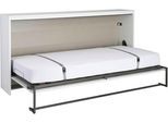 Schrankbett RAUCH "Bett Einzelbett Klappbett Gästebett Ausziehbett ALBERO", weiß, H:115cm, Schrankbetten, besonders platzsparend, ausziehbar mit Metallfixierung MADE IN GERMANY
