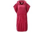 Badeponcho OTTO HOME "Miia, Surfponcho ideal für Sauna, Spa & im Urlaub" Gr. L, beere, L/XL, Microfaser, Hausmäntel, weich und kuschelig, plüsch, Unisex, für Damen und Herren