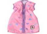 Puppen Schlafsack CHIC2000 "Brombeere", lila (herzchen lila), Puppenausstattungen, KinderB:27cm H:2cm T:45cm, Polyester, Puppen Schlafsack, B:27cm H:2cm T:45cm