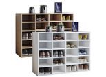 VCM Holz Schuhregal Maße ca. H. 67 x B. 92 x T. 33 cm Schuhkommode mit 20 Fächern Schuhschrank - Hinsol L