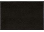 Fußmatte "Original Uni, Schmutzfangteppich" Gr. 15, schwarz, B:40cm H:9mm L:60cm, Kunstfaser, WASH+DRY BY KLEEN-TEX, Teppiche, Fußmatte, Schmutzmatte, rutschhemmend, auch als Läufer erhältlich