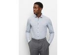 Businesshemd OLYMP "OLYMP Level Five 24/Seven, body fit, Modern Kent", Herren, Gr. 40, Normaler Arm, marine, 86% Polyamid, 14% Elasthan, Hemden