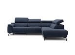 ECKSOFA FIERO 5-Sitzer mit 1 Relaxfunktion, dunkelblau