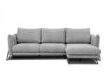 ECKSOFA HOSTEN 4-Sitzer, grau