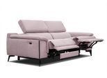 RELAXSOFA MATERA 3-Sitzer mit 2 Relaxfunktionen, rosa
