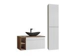 BADMÖBEL 100cm Zelie 2er-Set Weiß